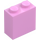 LEGO Bright Pink Brick 1 x 2 x 1.6 with Studs on One Side (1939 / 22885)