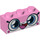 LEGO Fel roze Steen 1 x 3 met Groot Smile (3622 / 38294)