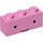 LEGO Leuchtend rosa Backstein 1 x 3 mit Gesicht mit Schwarz Augen, Dünn Smile &#039;Princess Bubblegum&#039; (3622 / 32737)