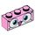 LEGO Bright Pink Brick 1 x 3 with Happy unikitty face (3622 / 38277)
