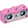 LEGO Leuchtend rosa Backstein 1 x 3 mit Smiling unikitty Gesicht (3622 / 47760)