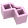 LEGO Fel roze Steen 2 x 2 Facet (87620)