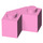 LEGO Fel roze Steen 2 x 2 Facet (87620)