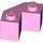 LEGO Fel roze Steen 2 x 2 Facet (87620)