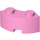 LEGO Leuchtend rosa Backstein 2 x 2 Runden Ecke mit Bolzenkerbe und verstärkter Unterseite (85080)