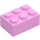 LEGO Rosa brillante Mattoncino 2 x 3 (3002)