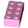 LEGO Fel roze Steen 2 x 4 (3001 / 72841)