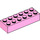 LEGO Leuchtendes Rosa Stein 2 x 6 (2456 / 44237)