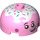 LEGO Leuchtend rosa Backstein 3 x 3 Runden Dome mit Eis Gesicht (47735 / 49308)