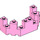 LEGO Bright Pink Brick 4 x 8 x 2.3 Turret Top (6066)