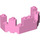 LEGO Leuchtend rosa Backstein 4 x 8 x 2.3 Turret oben (6066)