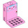 LEGO Bright Pink Brick 6 x 6 x 5 Gear Block with Cat Face (3863 / 104593)