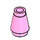 LEGO Bright Pink Cone 1 x 1 with Top Groove (28701 / 59900)