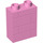 LEGO Bright Pink Duplo Brick 1 x 2 x 2 with Brick Wall Pattern (25550)