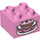 LEGO Bright Pink Duplo Brick 2 x 2 with Celebration Cake (3437 / 15947)