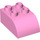 LEGO Bright Pink Duplo Brick 2 x 3 with Curved Top (2302)
