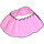 LEGO Fel roze Duplo Skirt met Wit Dots (33752 / 100804)