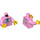 LEGO Leuchtend rosa Grandmother Minifig Torso (973 / 76382)