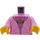 LEGO Leuchtendes Rosa Hermione Granger mit Rosa Kapuzenpullover Minifigur Torso (973 / 76382)