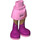 LEGO Bright Pink Hip with Basic Curved Skirt with Magenta Boots with Silver Stars with Thick Hinge (35634)