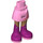 LEGO Fel roze Heup met Basic Gebogen Rok met Magenta Boots met Zilver Sterren met dik scharnier (35634)