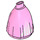 LEGO Bright Pink Hips with Big Skirt with Silver Stripes (36437)