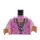 LEGO Bright Pink Lavender Brown with Lavender Top and Purple Trousers Minifig Torso (973 / 76382)