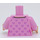 LEGO Bright Pink Lavender Brown with Lavender Top and Purple Trousers Minifig Torso (973 / 76382)