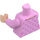 LEGO Klar rosa Lavendel Brun med Lavendel Topp og Lilla Bukse Minifigur Overkropp (973 / 76382)