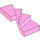 LEGO Bright Pink Left Staircase 6 x 6 x 4 (28466)