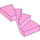 LEGO Leuchtend rosa Links Treppe 6 x 6 x 4 (28466)