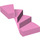 LEGO Bright Pink Left Staircase 6 x 6 x 4 (28466)