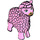 LEGO Fel roze Llama met Groen Ogen en Gold Mond (66221 / 66601)