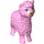 LEGO Fel roze Llama met Groen Ogen en Gold Mond (66221 / 66601)