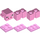 LEGO Fel roze Minecraft Pig (Plain Snout)