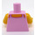 LEGO Klar rosa Minifigur Overkropp Tank Topp med Sølv Dotted Filigree (973)