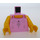 LEGO Bright Pink Minifig Torso Tank Top with Silver Dotted Filigree (973)