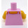 LEGO Rose pétant Minifig Torse Tank Haut avec Argent Dotted Filigree (973)