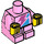 LEGO Leuchtend rosa Minifigure Baby Körper mit Gelb Hände mit Pink Lightning Bolt (25128 / 65691)