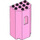 LEGO Fel roze Paneel 3 x 4 x 6 Turret Muur met Venster (30246)