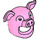 LEGO Leuchtend rosa Pig Costume Kopfbedeckung  (18060 / 49992)