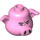 LEGO Leuchtend rosa Pigsy Kopf (68443)