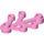 LEGO Leuchtend rosa Anlage Blätter 4 x 3 (2423)