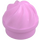 LEGO Fel roze Plaat 1 x 1 Rond met Swirled Top (3338 / 15470)