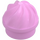 LEGO Fel roze Plaat 1 x 1 Rond met Swirled Top (3338 / 15470)