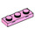 LEGO Bright Pink Plate 1 x 3 with Eyebrows (3623)
