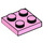 LEGO Bright Pink Plate 2 x 2 (3022 / 94148)