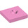LEGO Leuchtend rosa Platte 2 x 2 mit Nut und 1 Center Stud (23893 / 87580)