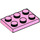 LEGO Fel roze Plaat 2 x 3 (3021)