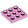 LEGO Leuchtend rosa Platte 3 x 3 (11212)